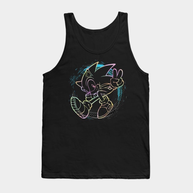 Sonic The Hedgehog - Sonic Full Speed - Type B - Colorful Tank Top by Obtineo